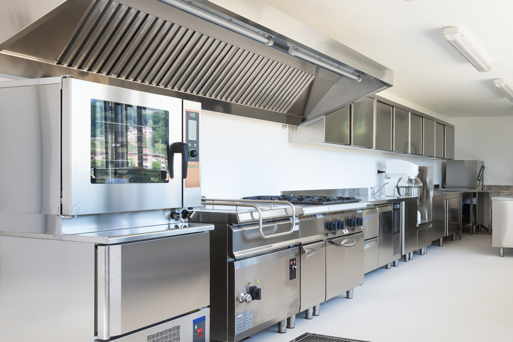 Professional kitchen in modern building